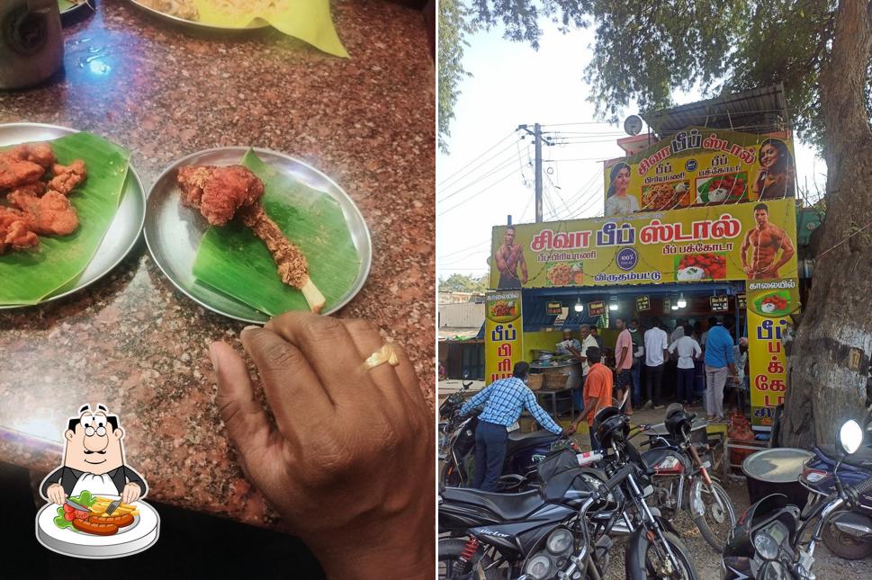 Food at Siva beef stall