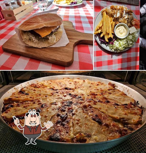 Panino con maiale stirato al Café-Restaurant Buffet de la Gare à Charrat