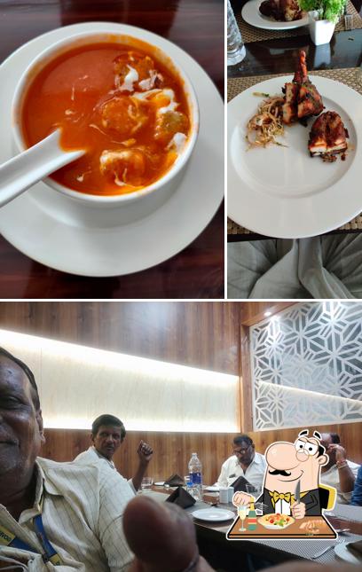 Among various things one can find food and interior at MOTI MAHAL DELUX VENTURE OF MAURYA GROUP