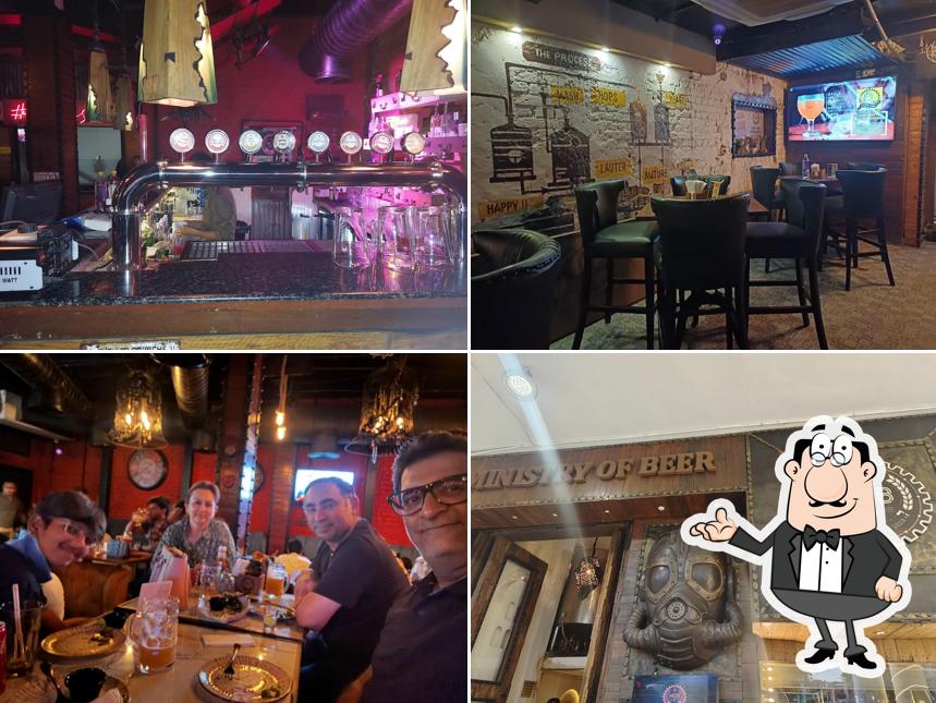 Take a seat at one of the tables at Ministry of Beer CP