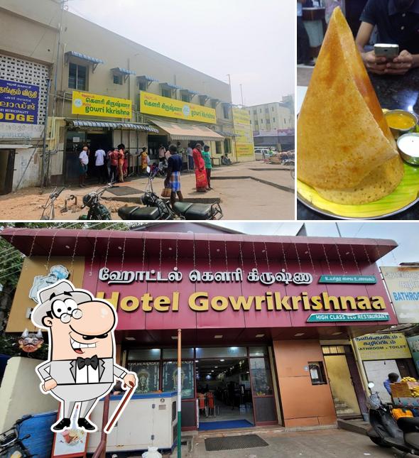 Check out the outside part of Hotel Gowrikkrishna (Simply Veg) Tiffen, Sweets and Bakes
