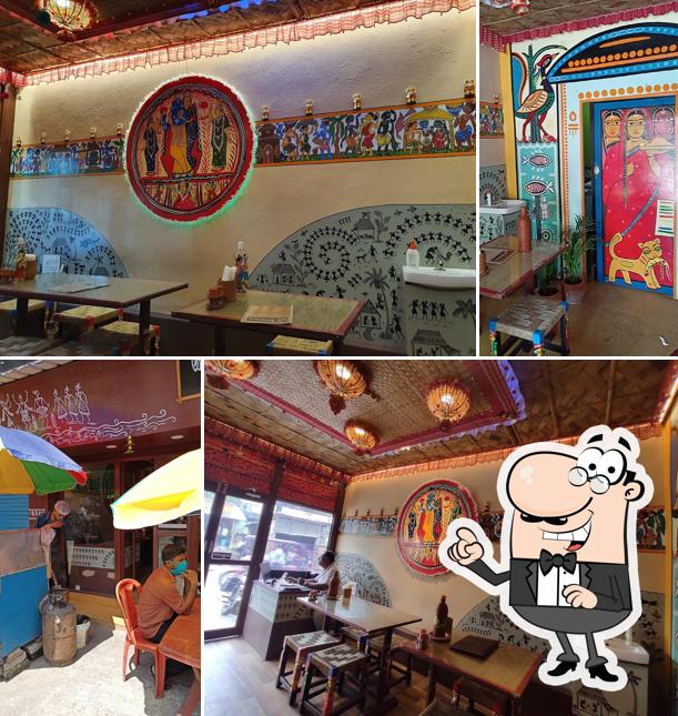 The interior of Aahare Bangla