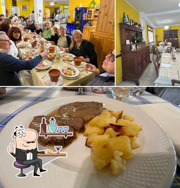La immagine di interni e cibo da La Socio trattoria
