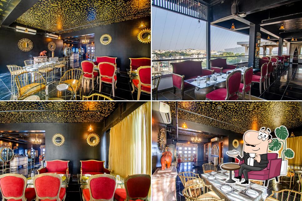 Take a seat at one of the tables at The Big Pot