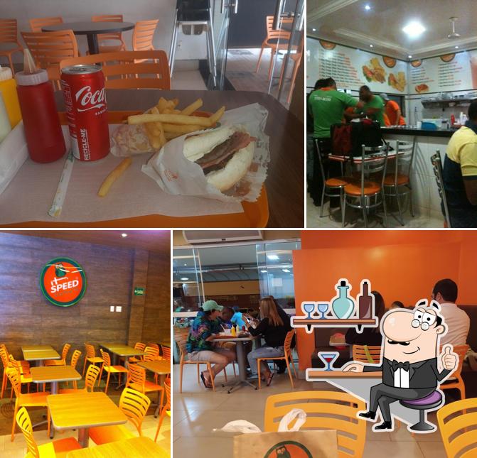 O interior do It Speed Lunch