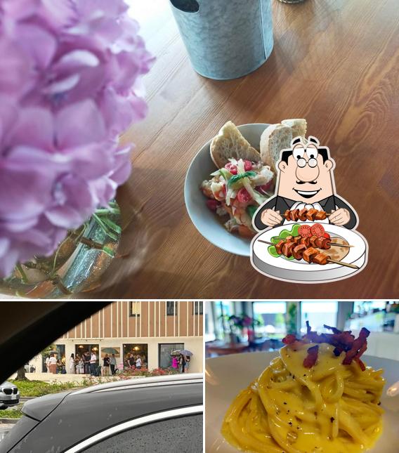 Questa è la immagine che raffigura la cibo e esterno di Marenda