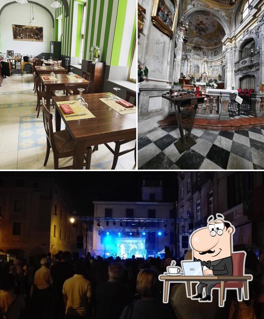 Gli interni di Osteria Vineria Madama La Barbera