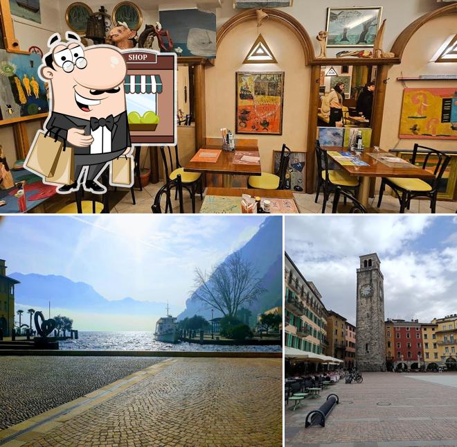 La esterno e interni del ristorante