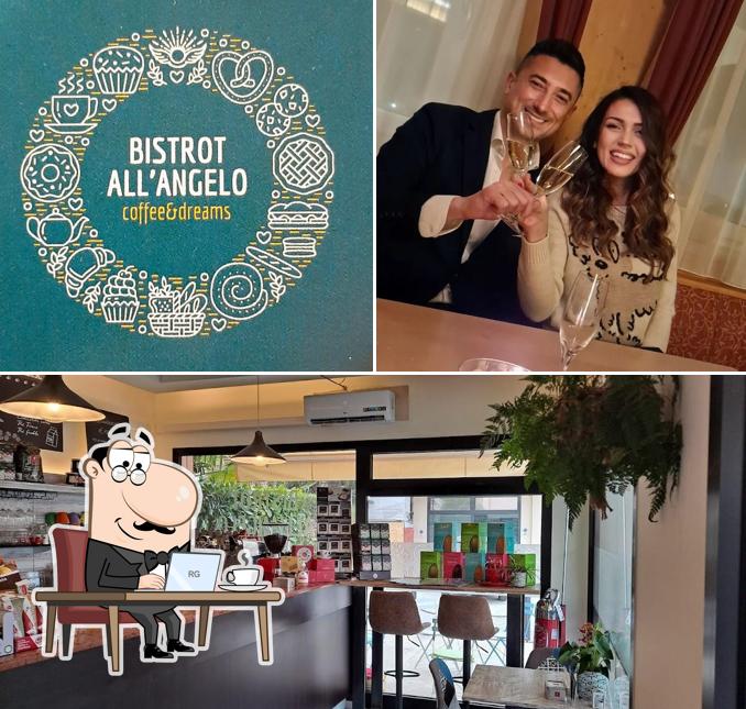 Gli interni di Bistrot all'Angelo