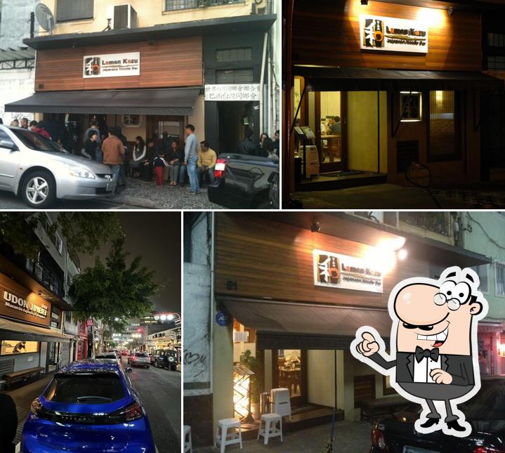 Veja imagens do exterior do Lamen Kazu