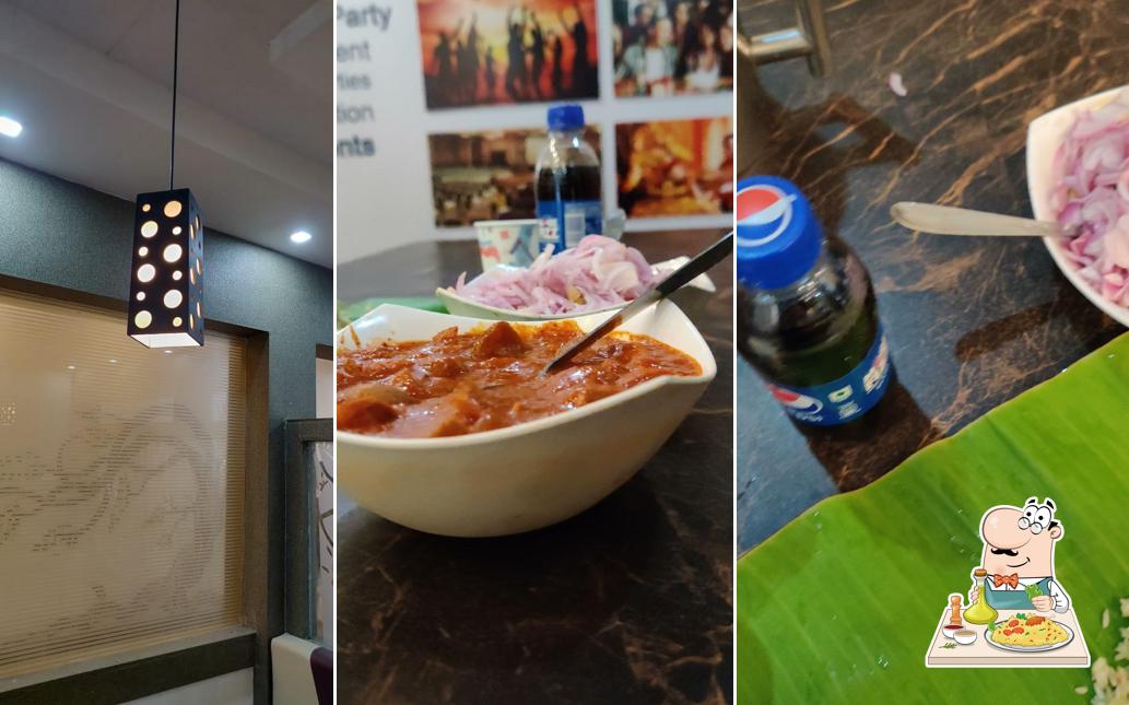 Food at Halais dum biriyani hut