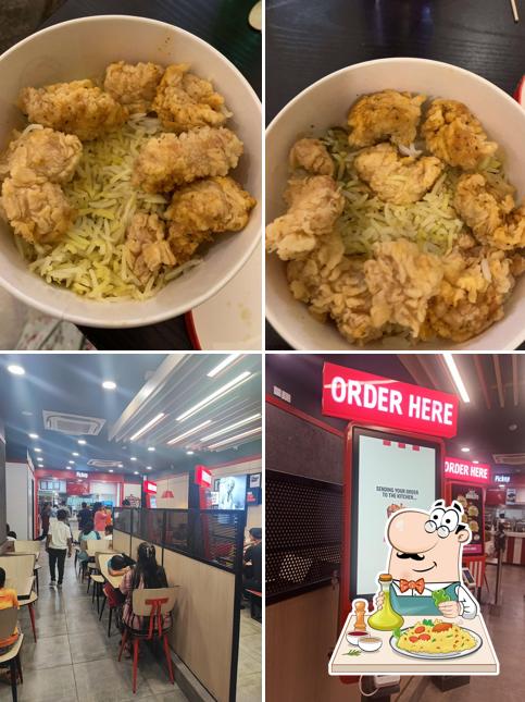 The image of KFC’s food and interior