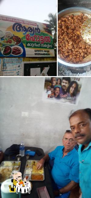 Meals at Aryan Hotel.kottoor. kappukad rod