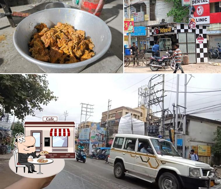 This is the photo depicting exterior and food at B-3 Biriyani