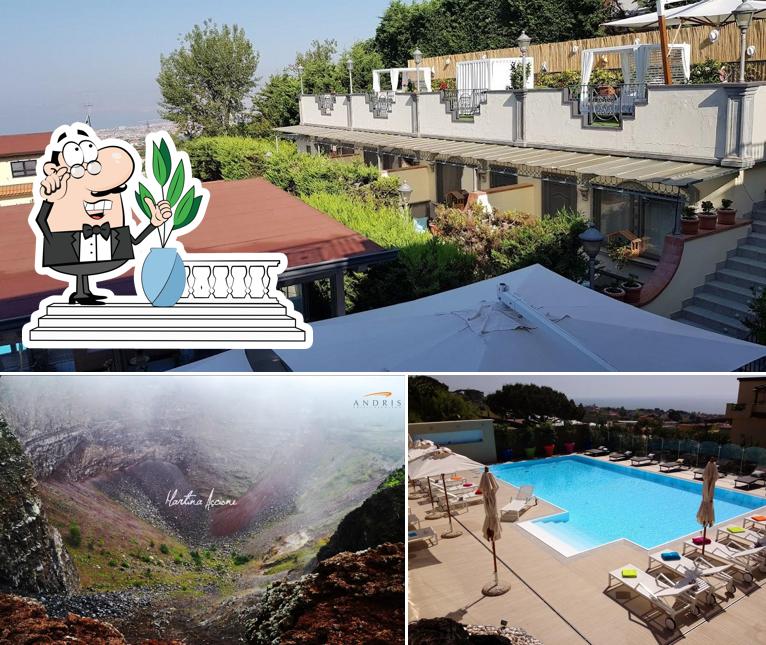 Goditi la vista dagli esterni di Andris Hotel