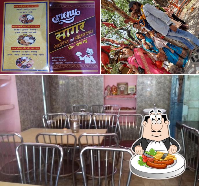 Check out the image displaying food and interior at Sagar bhojanalay & restaurant