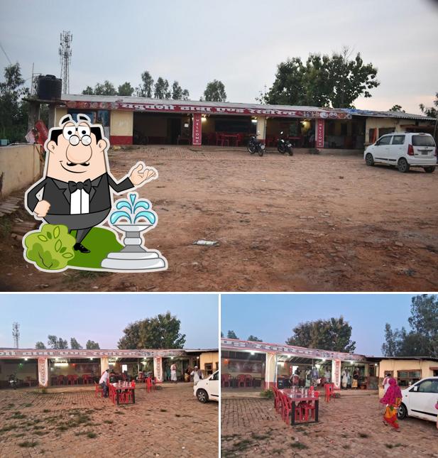 The exterior of Yaduvansi dhaba and restaurant