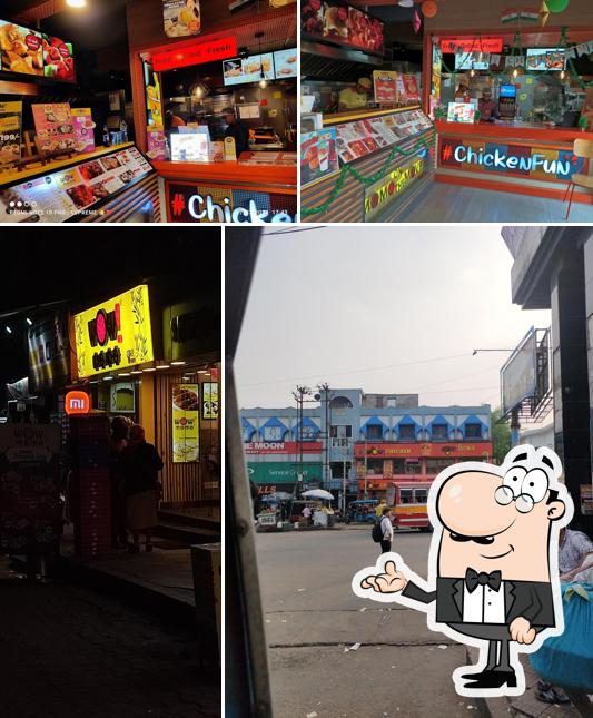 This is the image depicting interior and exterior at Wow! Momo
