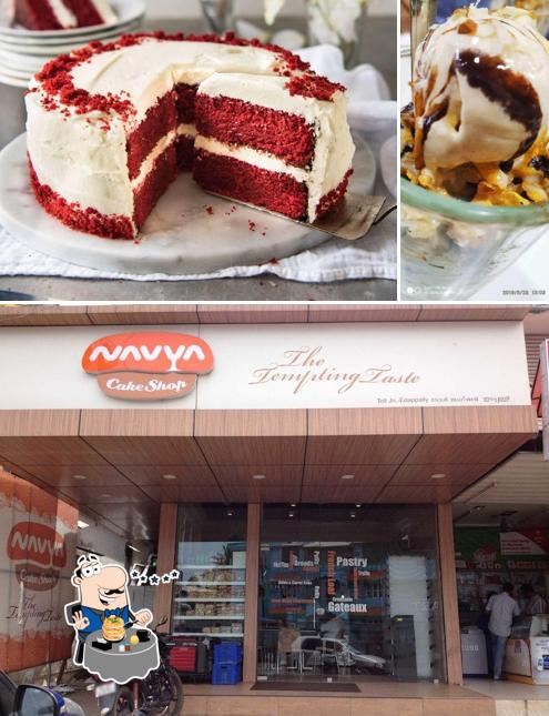 Among various things one can find food and exterior at Navya Bakery