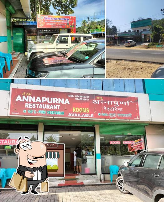 The exterior of Dosa Hut Pure Vegetarian Hotel