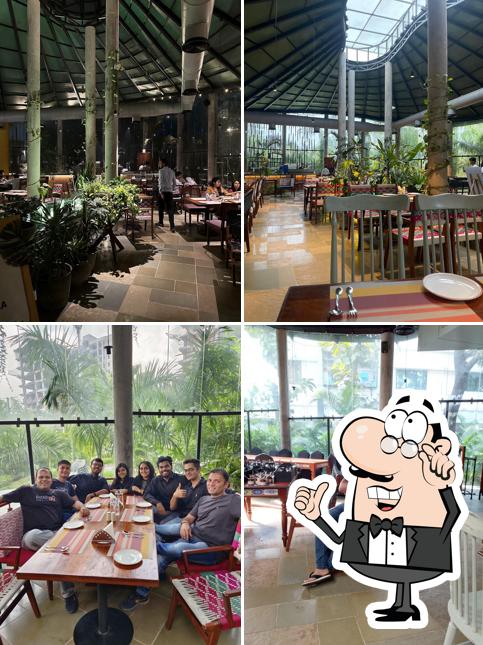 Take a seat at one of the tables at La Mensa Multi Cuisine