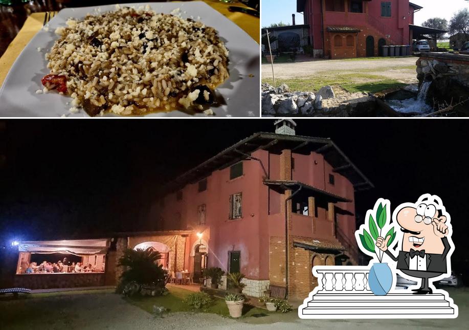 Questa è la immagine che raffigura la esterno e cibo di Il Casale Del Generale