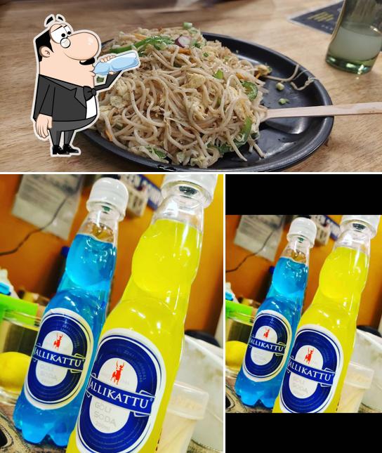 The image of drink and food at Salsha Kebab