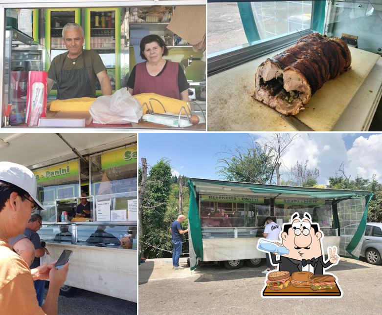 Prenditi un panino a panini e porchetta