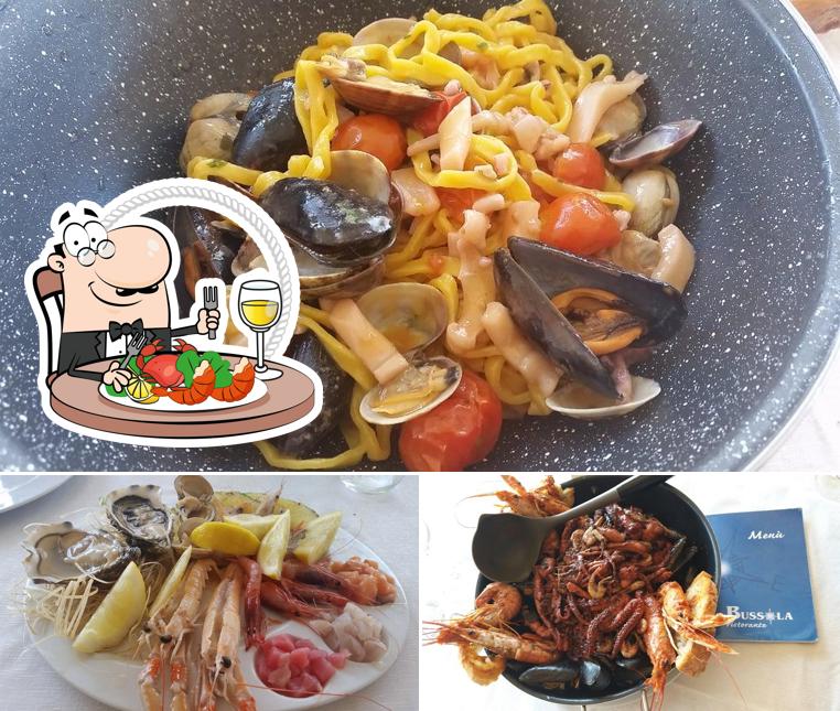 Ordina la cucina di mare a Ristorante La Bussola Ostia