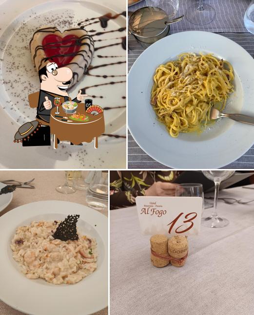 Cibo al Ristorante Pizzeria Hotel Al Fogo