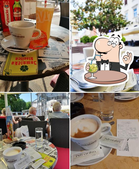 Prenditi un drink dal menu