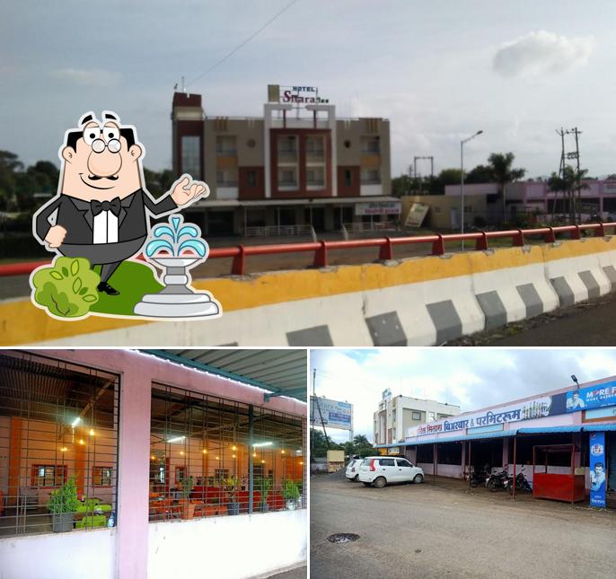 The outside part is an important feature of Hotel Sitara Inn