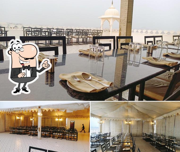 Check out how Hawai Chhatri Roof Top Restaurant looks inside