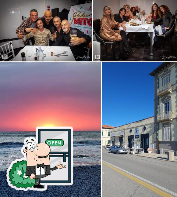 La esterno e interni del ristorante