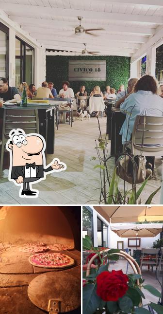 Gli interni di Civico 18 pizzeria Latina centro