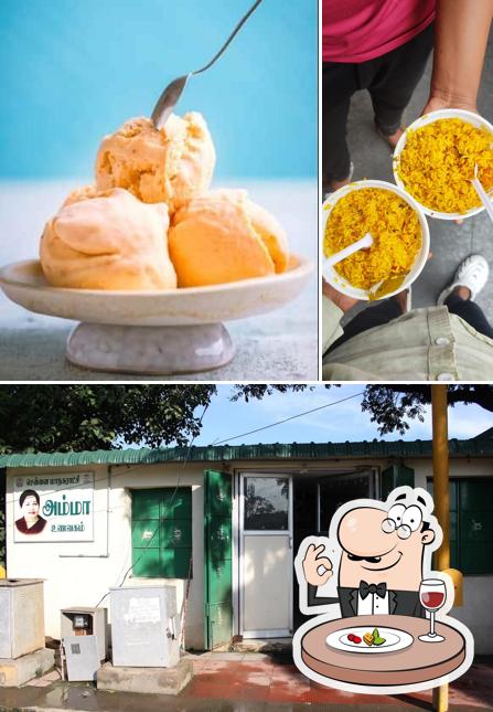 Among various things one can find food and exterior at Amma Unavagam