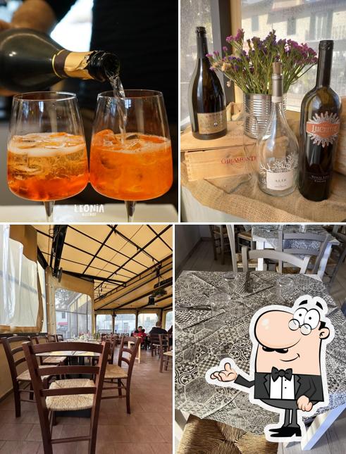 Tra le diverse cose da Leonia bistrot si possono trovare la interni e bevanda