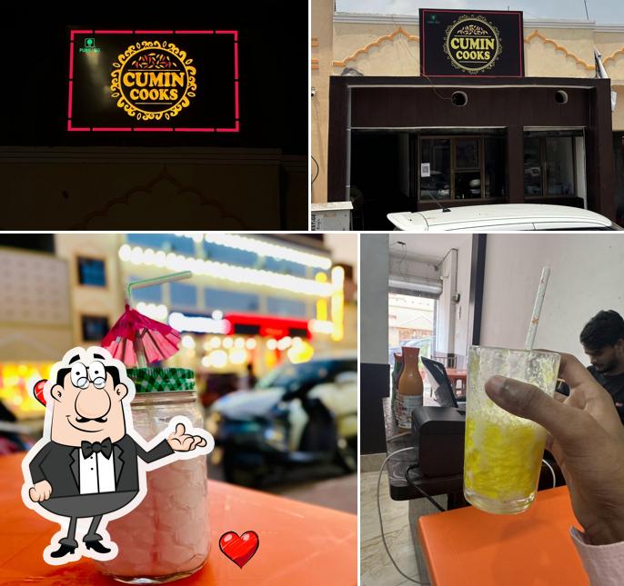This is the photo depicting interior and food at Cumin Cooks