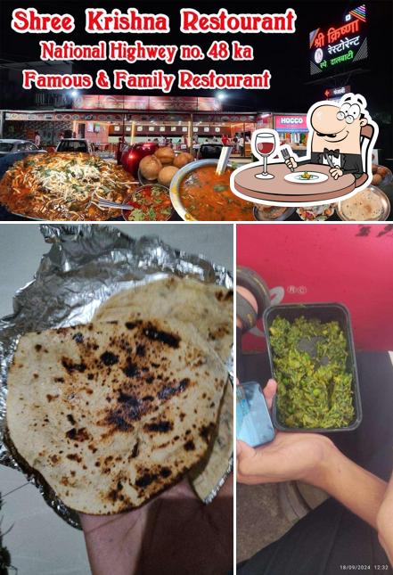 The image of food and exterior at Shree Krishna Restaurant Valsad