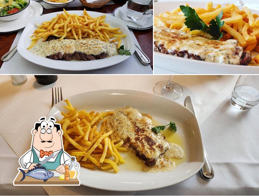 Salmone grigliato al Café de Ville Restaurant Schwanen