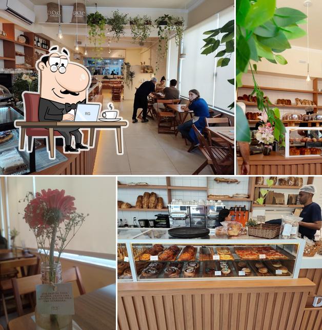 O interior do D.O.C. Bakery