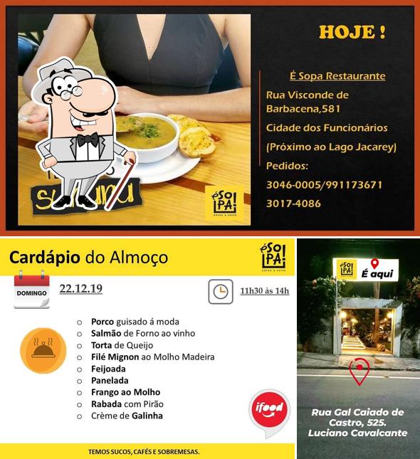 O exterior do É Sopa!