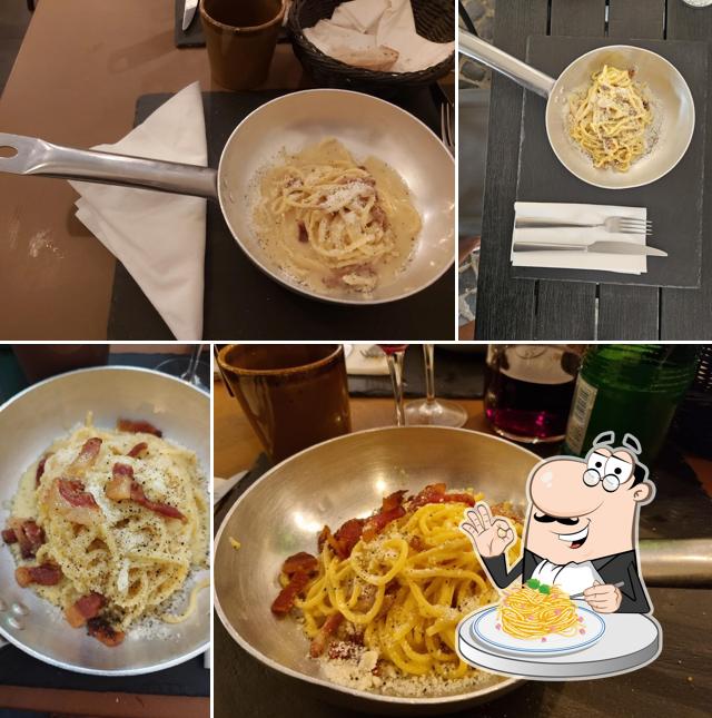 Spaghetti alla carbonara al Cibus - Hostaria Romana