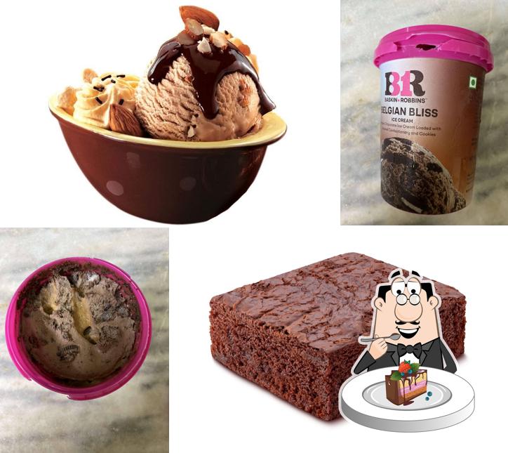 Chocolate cake at Baskin Robbins - Ice Cream Desserts