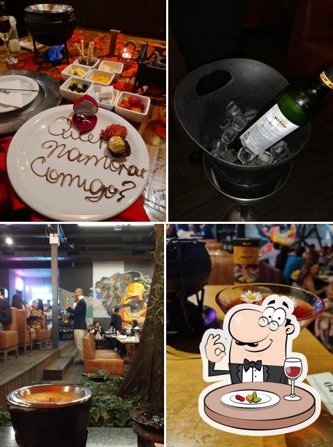 Comida em Blackpot Restaurant