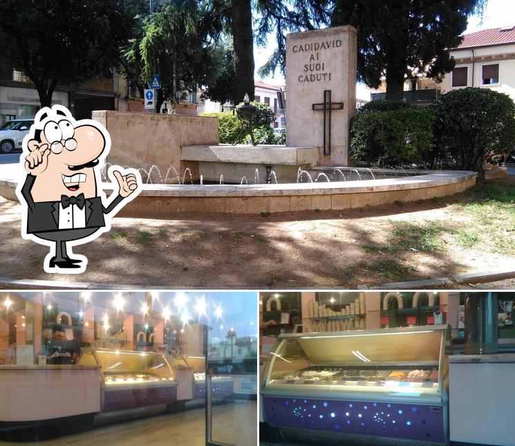 Gelateria Monte Bianco si caratterizza per la interni e esterno