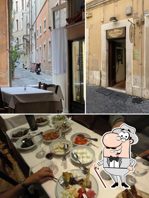 La foto della esterno e cibo di Osteria de Memmo