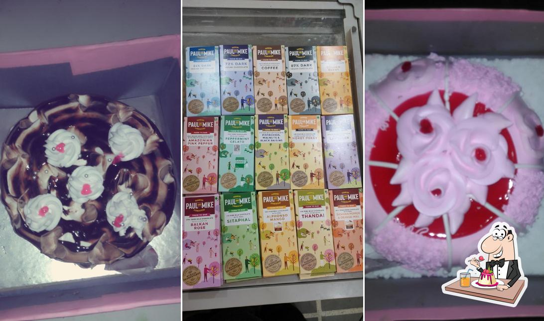 Ayush cake shop and bakery and Decoration offers a selection of sweet dishes