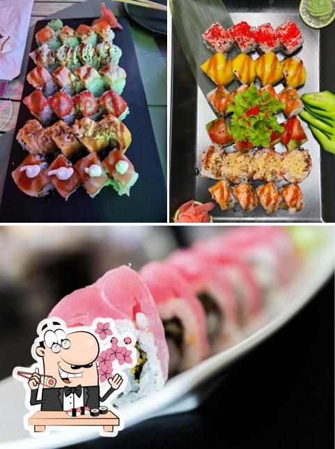 Prenditi le diverse opzioni di sushi