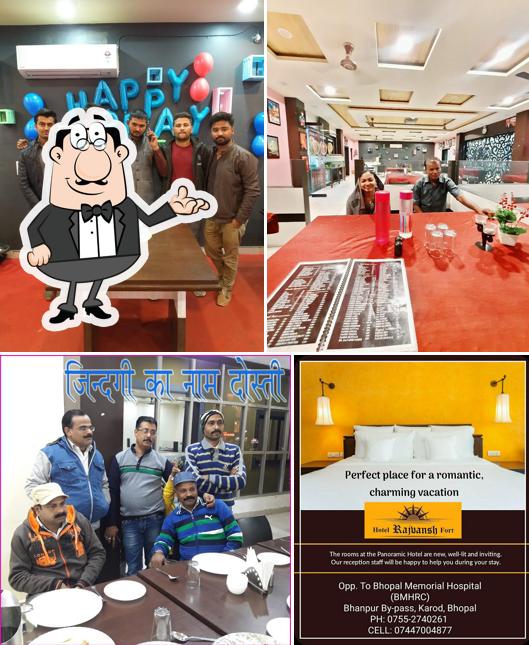 The interior of HOTEL RAJVANSH